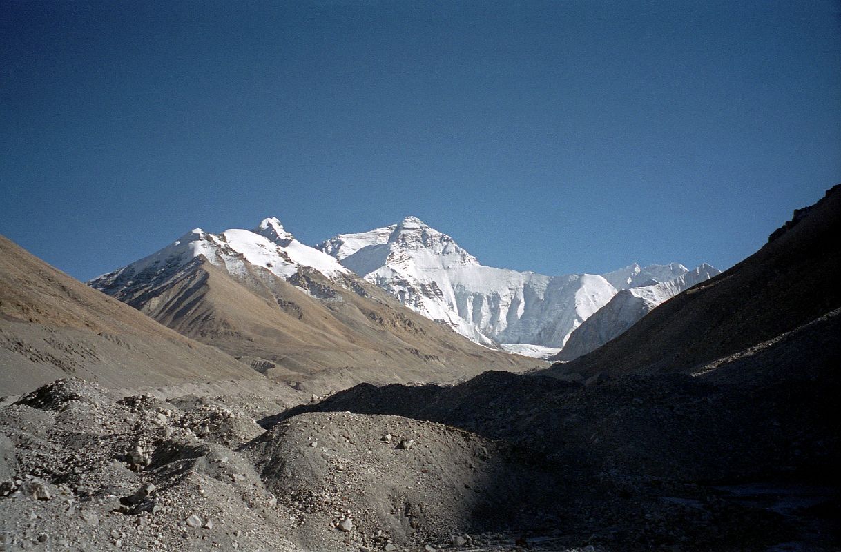 26 Everest North Face From Rongbuk Glacier Beyond Everest North Base Camp 